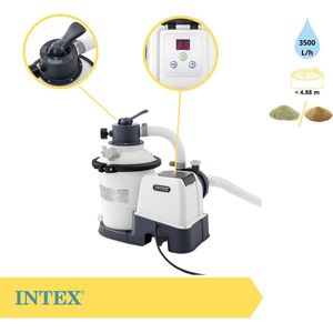 Intex 26642GS Zandfilterpomp - SX925 - 2000 liter per uur inclusief Intex Filterbollen - Geschikt voor zandfilterpomp - 29045 (1 stuks) & WAYS Testrips (1 stuks)
