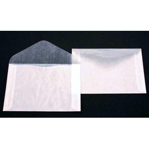 Pergamijn Envelopjes 12,5x8,5cm (100 stuks) | pergamijn zakjes | glassine zakjes