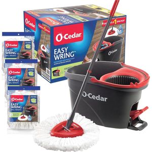 Gemakkelijk Wring Spin Mop & Emmer met Extra Vullingen voor Diepe Reiniging