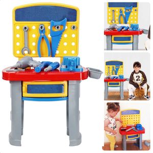 Cheqo® Interactieve Speelgoed Werkbank - Kinderwerkbank - Bouwset voor Kinderen met Gereedschap Set