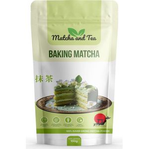 Matcha and Tea - Baking Matcha - 100 gram - Japanse Groene Thee Poeder - 100% Organisch - Voor Bakken