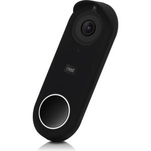 kwmobile hoes voor video deurbel - geschikt voor Nest Hello Video Doorbell - Siliconen case ter bescherming - In zwart