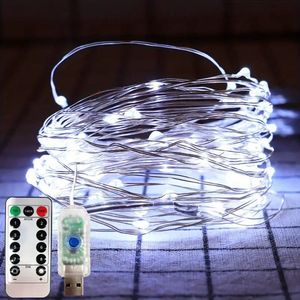 Lichtsnoer 20 Meter – Lichtslinger – voor buiten en binnen - Met afstandsbediening - USB – Waterdicht – Fairy Lights – Lampjes Slinger – Kerstverlichting - Bruiloft