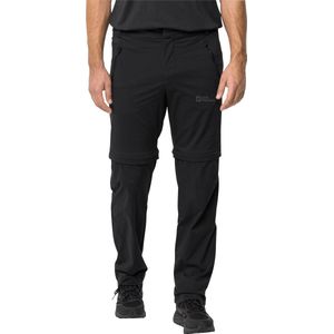 Jack Wolfskin GLASTAL ZIP OFF PANTS M Heren Outdoorbroek - zwart - Maat 54