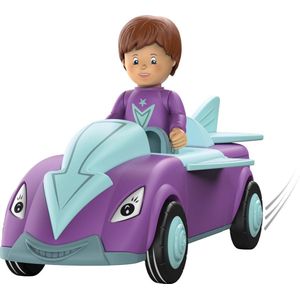 Toddys Speelgoedauto Jim Junior 19 Cm Blauw/paars 2-delig