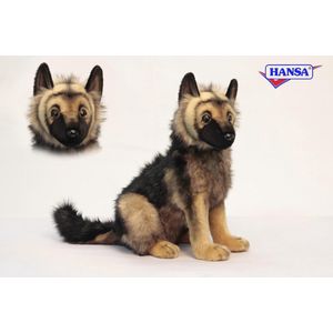 Hansa Pluche Duitse Herder Pup Knuffel 41 cm