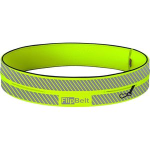 FlipBelt Classic Reflective - Hardloopriem voor Telefoon - Water en meer - Running belt - Geel - XS