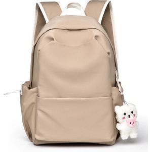 Without Lemon - Unisex Laptop Rugzak - School Backpack - Studenten - Scholieren - Waterdicht - Geen accessoires meegeleverd - Beige