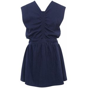 LOOXS 10sixteen 2512-5836-191 Meisjes Jurk - Maat 152 - Blauw van 96% Cotton 2% Polyamide 2% lycra