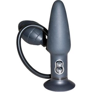 You2Toys – Siliconen Anaal Vibrator met Balpomp voor Verzadigd Gevuld Gevoel - zwart