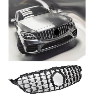 Sport Grille geschikt voor Mercedes W205 FACELIFT Panamericana zwart / chroom