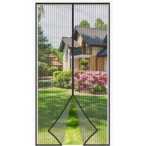 Vliegengaas magnetisch 85 x 200 cm - Muggennet deur zonder boren - Vliegenbescherming automatische sluiting
