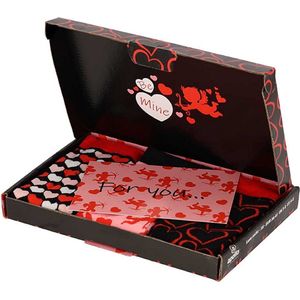 Apollo - Giftset sokken valentijn - Rose - Maat 36/41 - 3-Pack - Valentijn cadeautje voor haar - Valentijnsdag - Valentijnsdag cadeau - Valentijn cadeautje vrouw