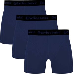 Comfortabel & Zijdezacht Bamboo Basics Rico - Bamboe Boxershorts Heren (Multipack 3 stuks) - Onderbroek - Ondergoed - Navy - XL
