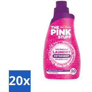 The Pink Stuff - Wasgel - Gekleurde was - Wasmiddel - 30 Wasbeurten - 960ml - Bulkverpakking - 20 stuks