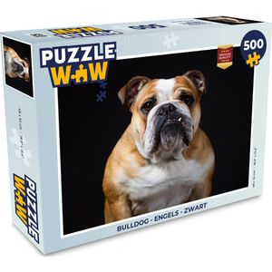 Puzzel Bulldog - Engels - Zwart - Legpuzzel - Puzzel 500 stukjes