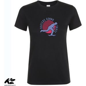 Klere-Zooi - Skaters Gonna Skate - Dames T-Shirt - 3XL