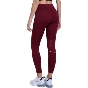 TCA Dames SuperThermal Prestatie Hoge Taille Hardloop Leggings - Cabernet, L