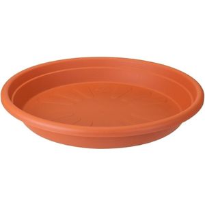 5 stuks - elho - Universele schotel rond 19cm terra