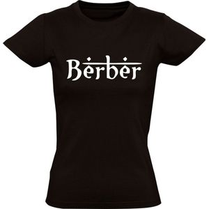 Berber Dames T-shirt | Noord Afrika | Marokko | Algerije | Tunesië | Libië | Taal | Zwart