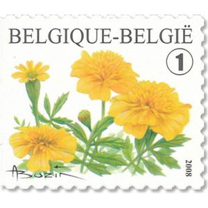 Bpost - Natuur - 10 postzegels - Verzending België - Tarief 1 - Bloemen - Tagetes patula