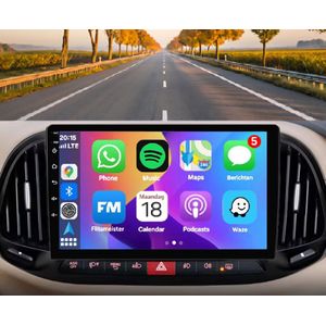 Autoradio 4/64GB met Carplay en Android auto | Geschikt voor Fiat Doblo 2014-2021 | Radio scherm met Navigatie| 2014 2015 2016 2017 2018 2019 2020 2021