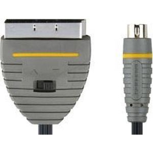 Bandridge BVL6102 - 2m S-Video (4-pin) SCART video kabel adapter