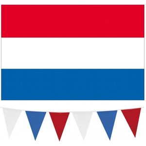 Haza - Nederlandse vlaggen feestversiering set 3-delig - Holland supporters
