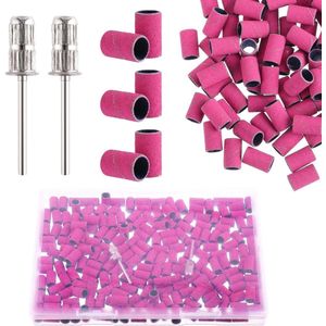 200 stuks nagelschuurbanden - fijne schuurbanden 240 korrels - nagelboren en nagelvijlen - elektrische nagelvijlen machine - manicure pedicure - nagelschuurbanden met doos