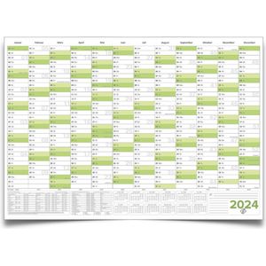 Equivera Jaarkalender 2025 - Maandkalender - Jaar Kalender - Jaarkalender - Jaarplanner - Kalender 2025