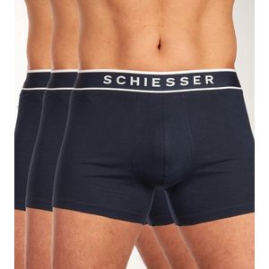 Schiesser 95/5 Organic Heren Shorts - Donker Blauw - 3 pack - Maat XXL