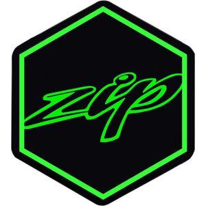 3D Voorkaplogo/Sticker Zip - Groen