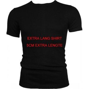Beeren Heren T-Shirt Extra lang - Zwart - maat L
