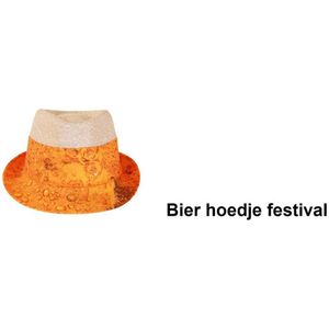 Bier hoedje festival - thema feest bierfeest terras festival apres ski biertje drinken fun vrijgezel strandparty