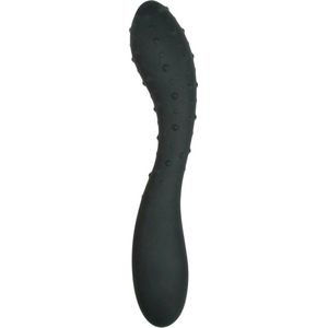 Zwarte dildo met noppen