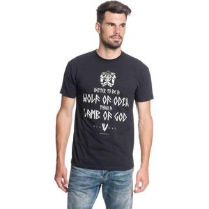 Vikings - Wolf of Odin Heren T-shirt - XXL - Zwart