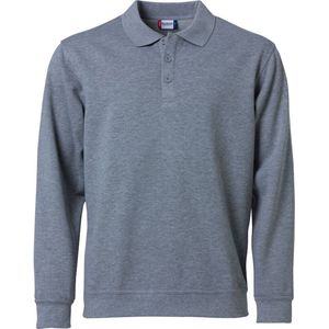 Clique Basic Polo Sweater 021032 - Grijs-melange - XL