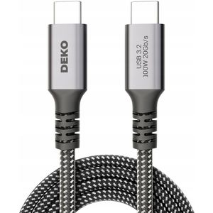 USB C KABEL SNEL OPLADEN 100W VOOR ANDROID AUTO TYPE C USB3.2 KORT 0,5M