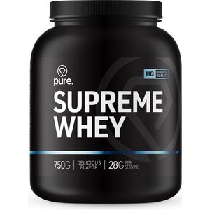PURE Supreme Whey - chocolade - 750gr - eiwitshake - wei protein - koolhydraatarm - whey eiwit - eiwitten