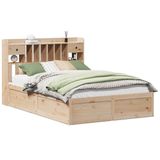 vidaXL - Bedframe - zonder - matras - massief - grenenhout - 140x200 - cm