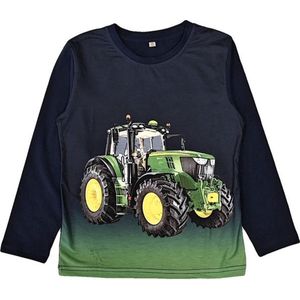 Kinder longsleeve trui met tractor print | trekker full color print | John Deere | Kleur blauw | Maat 146/152 | kinder sweatshirt | Zeer mooi!
