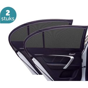 ForDig Zonnescherm Auto (2 stuks) - Zonwering UV Protectie voor Auto Zijruit – Zonwering Auto – Zonder zuignappen – Over Deur – 112 x 51 CM