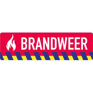 Sticker - Brandweer - 40x13cm