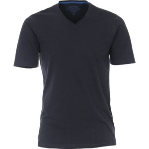 Redmond regular fit T-shirt - korte mouw V-hals - blauw - Maat: S