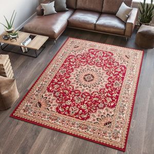 Tapiso Atlas PP Vloerkleed Rood Woonkamer Tapijt Maat- 250x300