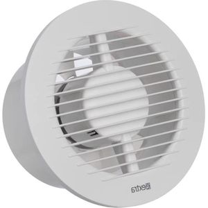 Badkamer ventilator Ø 125mm met Timer - Stille Witte Afzuigventilator - Badkamerventilator voor Keuken Garage Toilet