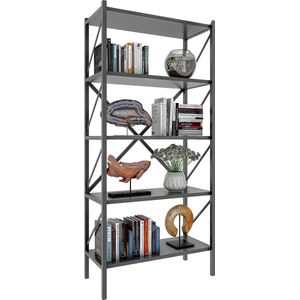 VCM - Insasi - Boekenkast - Industrieel Design - Metaal - H. 160 x B. 66 x D. 34 cm