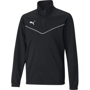 Puma Teamrise Ziptop Kinderen - Zwart | Maat: 116