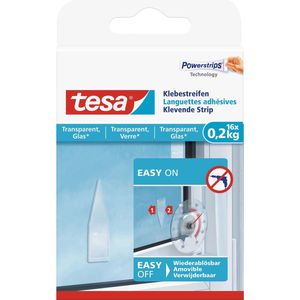 Tesa klevende strip voor glas en transparant