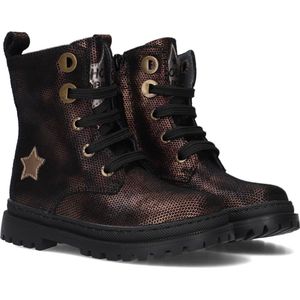 Bikerboots | Meisjes | Bronce Metallic | Leer | Shoesme | Maat 36